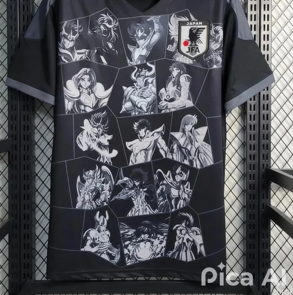 maillot japon, t-shirt de sport, respirant, séchage rapide, col rond, ample, pour homme, entraînement de football
