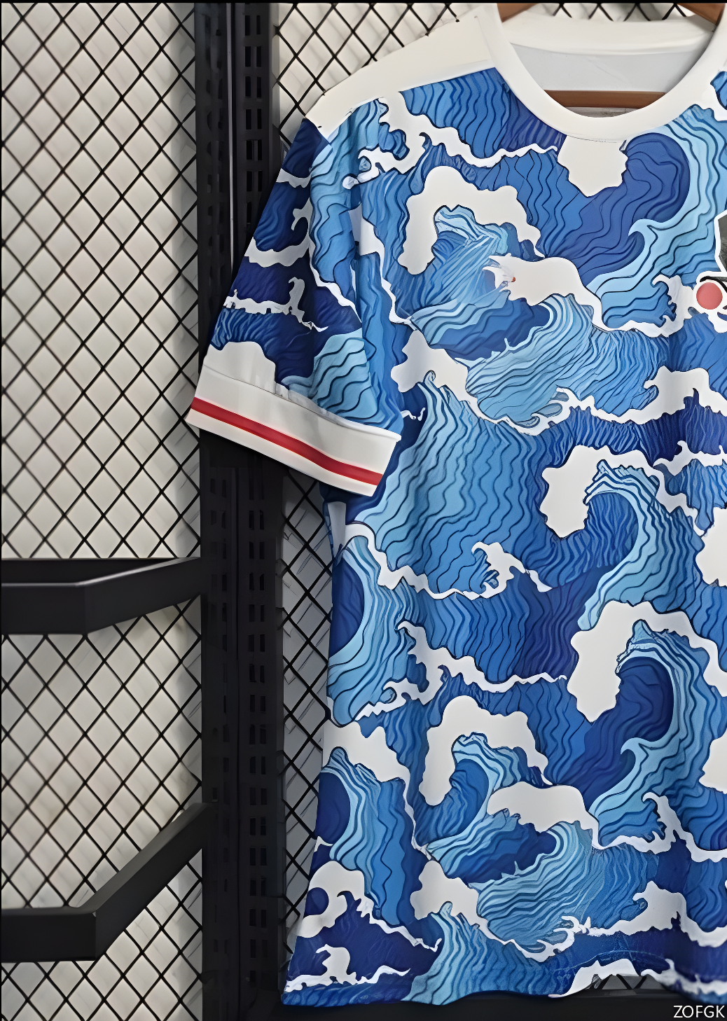 maillot japon, t-shirt de sport, respirant, séchage rapide, col rond, ample, pour homme, entraînement de football