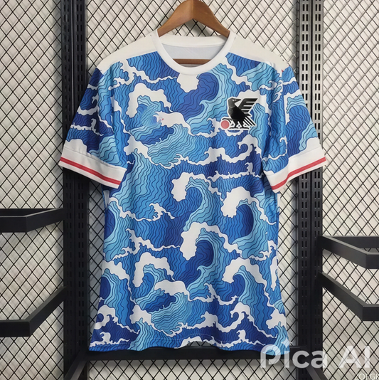 maillot japon, t-shirt de sport, respirant, séchage rapide, col rond, ample, pour homme, entraînement de football