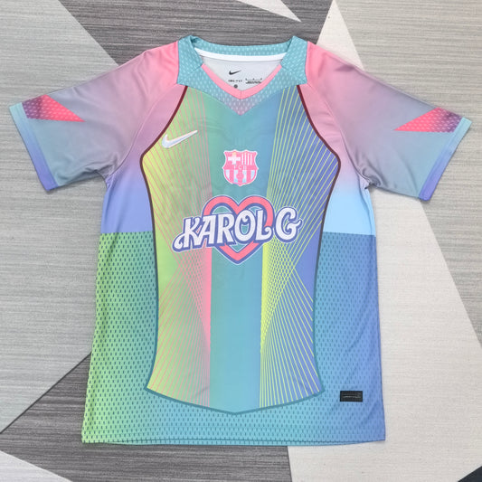 Maillot d'entraînement vert clair du FC Barcelone