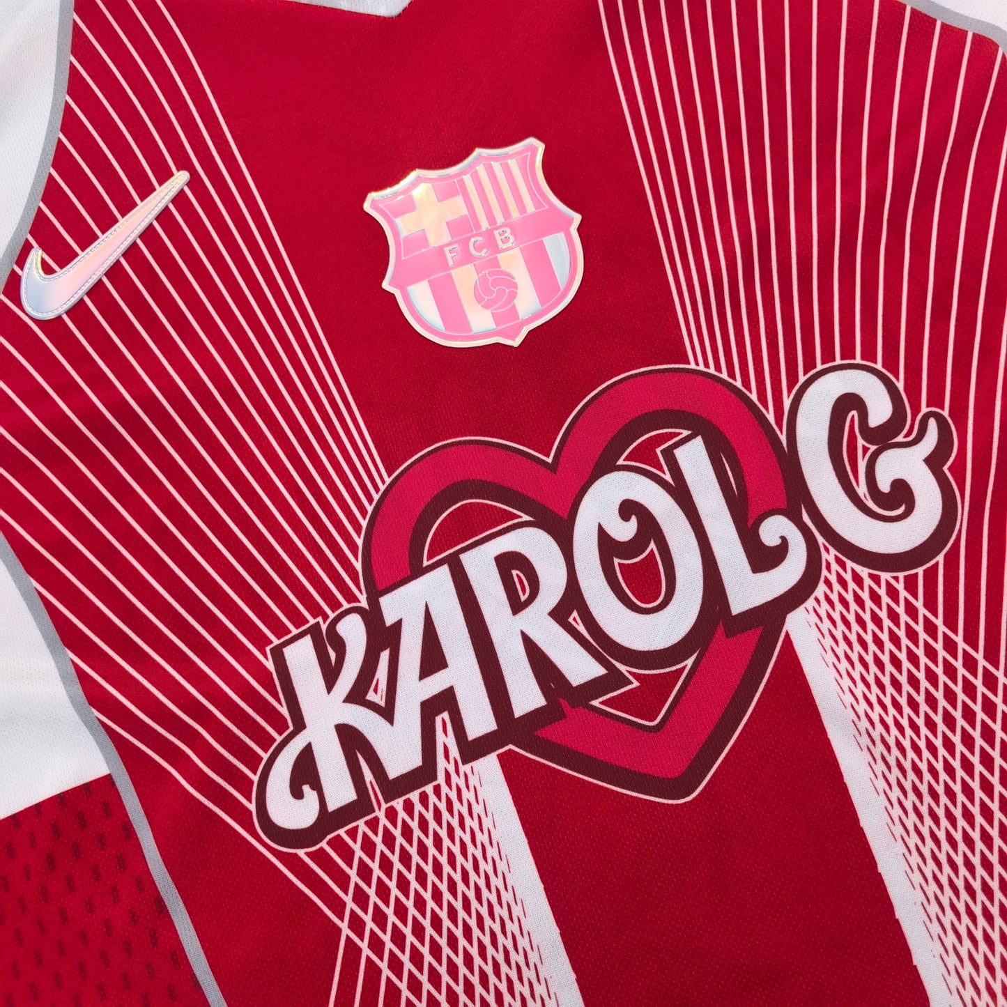 Maillot d'entraînement rouge de Barcelone